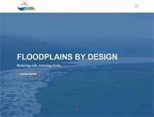 Tablet Screenshot of floodplainsbydesign.org